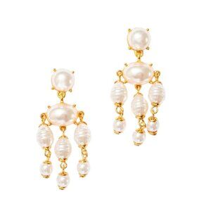 Frasier Sterling Natalia Earrings in Ivory